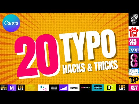 20 tutorials on canva typography hacks and tricks