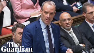 Dominic Raab says he is confident he behaved professionally, as he faces bullying allegations