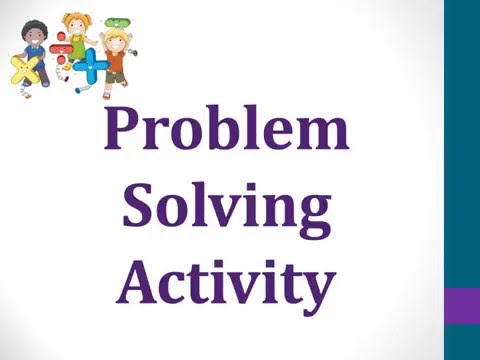 middle school problem solving activities