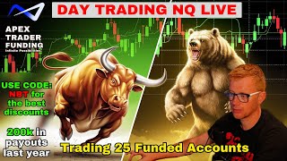 **LIVE** DAY TRADING - COPY TRADING 25 FUNDED ACCOUNTS - CODE NBT