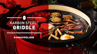 Full-Size Flat Top Karbon Steel Griddle Insert from Kamado Joe