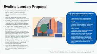 Evelina hospital proposal