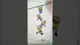 Minion painting #art #colour #minion #minions #painting #artist #trend #trending #shorts #youtube