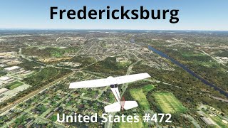 Flying over Fredericksburg/Flying through United States #472/Microsoft Flight Simulator 2020