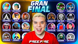 FINAL🔥TORNEO DE YOUTUBERS FREE FIRE🔥DONATO - TINCA  - LUAY - CUÑADO - GREQUITO * FELICES FIESTAS *