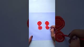 Let's make maa Lakshmi charan paduka with rangoli color #youtube #youtubeshorts #shorts