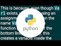 Python 3: UnboundLocalError: local variable referenced before assignment