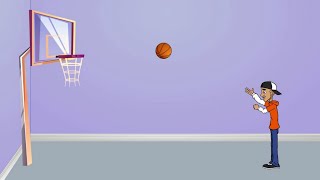 Basketball Practice Cartoon Animation for Kids 2020