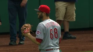 CIN@PIT: Adleman fans six in Major League debut