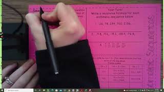 10.5 and 10.6 Recursive Formulas of Arithmetic and Geometric Sequences