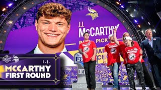 Vikings Select Michigan QB J. J.  McCarthy With Pick No. 10 in the 2024 NFL Draf