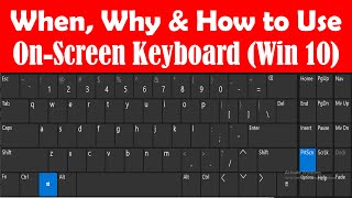 How to Enable On Screen Keyboard Windows 10 - On Screen Keyboard Windows 10- Virtual Keyboard Win 10