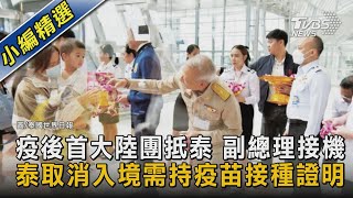 疫後首大陸團抵泰 副總理接機 泰取消入境需持疫苗接種證明｜TVBS新聞@TVBSNEWS02