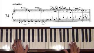 Czerny Practical Exercises for Beginners Op. 599, No. 74 Piano Tutorial