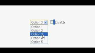 xhtml css Javascript simple disable list button