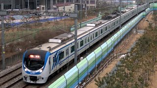 【4K】【KORAIL京春線】韓国鉄道公社361000系電車(宇進産電・東芝IGBT-VVVF)、368000系電車「ITX-青春」到着・発車・走行シーン集 新内駅にて 2023.1