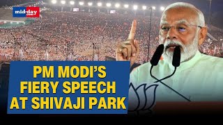 PM Modi Rally in Mumbai: PM Modi begins with ‘Jai Bhavani’, slams Congress at Shivaji Park