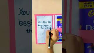 Birthday card for your sister // birthday card #shorts #viral #youtubeshorts