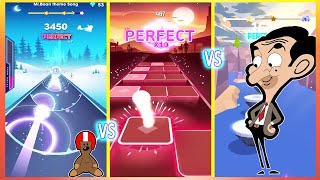Tiles Hop VS Beat Roller VS Hop Ball 3D - Mr.Bean Song. TRZ