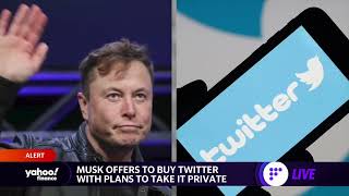 Twitter, Tesla stocks rise on Musk's bid for the social media platform