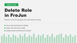 How to delete a role in FreJun