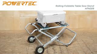 POWERTEC Rolling Foldable Table Saw Stand (MT4009)