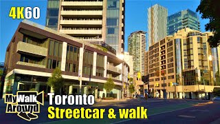 510 Spadina streetcar ride to Spadina Station and a Toronto walking tour (Toronto 4k video)