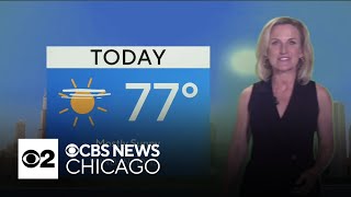 Dry, sunny in Chicago with upper 70s for highs