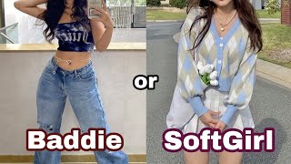 ARE YOU MORE BADDIE OR SOFTGIRL FASHION STYLE? | Aesthetic Quiz | donnamarizzz