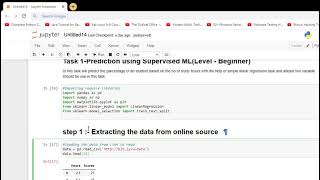 Task-1 -Prediction using Supervised ML(Level - Beginner)