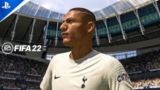 FIFA 22 | Tottenham vs Wolves - Premier League ft. Richarlison | PS5 Gameplay 4K