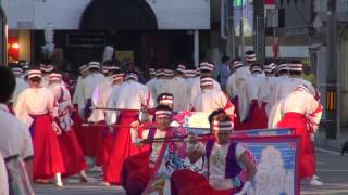 志賀乃風（能登よさこい祭り2014）一日目総湯前通り