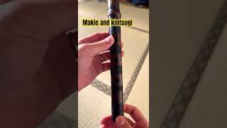 #japanese #makie and #kintsugi on a #hitoyogiri #shakuhachi #music #flute #lessons