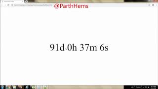 HTML:How To create countdown timer using Java script & HTML