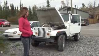 1992 Jeep YJ with 97' TJ engine, 5 speed standard,4x4 ,white in color