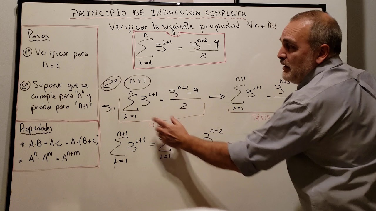 Principio De Inducción Completa - YouTube