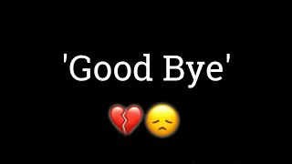 'Good Bye' 💔| Heart Touching Shayari In Hindi | Shayari By Sandeep Dayari's