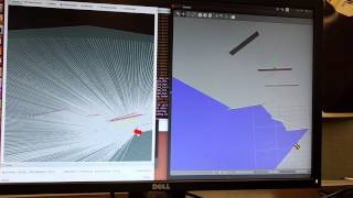 Tangent Bug Running in Simulation