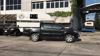 AvengerBox Demountable Truck Bed Camper fitted on a 2009 Toyota Hilux.MK.8 (Vigo) Dbl-Cab.2