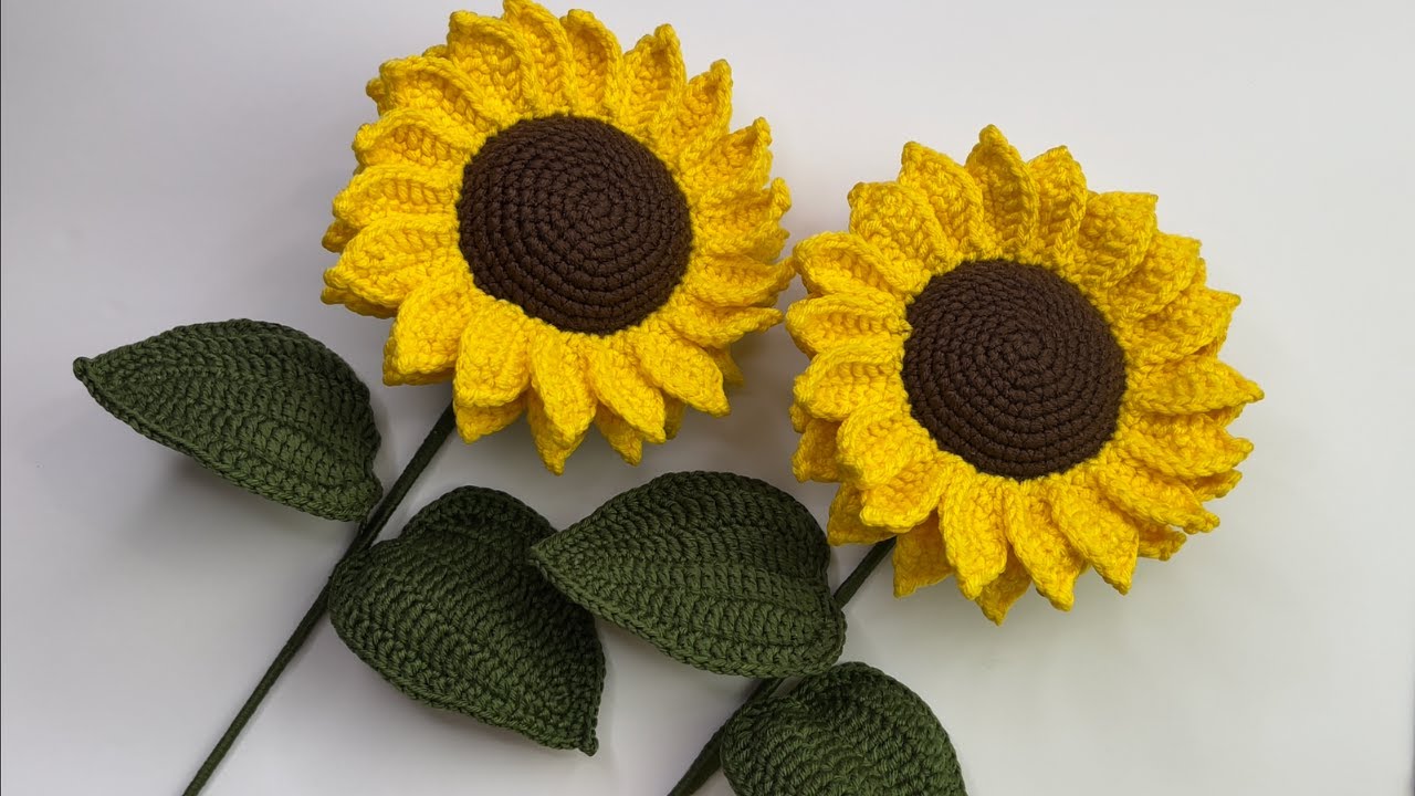 Girasoles Tejidos A Crochetрџњ Tutorial Crochet Sunflowerрџ њmayelin Ros