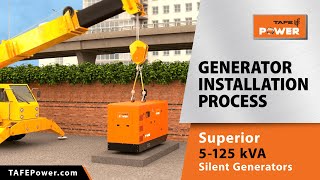 TAFE POWER Diesel Generator Installation Process | Superior Range of 5-125 kVA Silent Generators