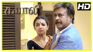 Kabali Tamil Movie | Rajini - Radhika Apte Scene | Riythvika | Dhansika | Kalaiyarasan | Kishore