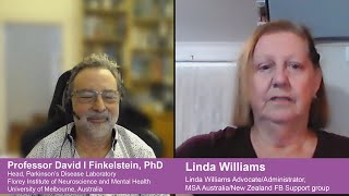 Dr. David Finkelstein with Linda Williams on Targeting Brain Iron in Multiple System Atrophy