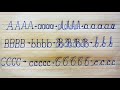 How to write print and cursive alphabet || How to write English capital and small letters |