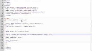 PHP Lesson 35 - Inserting Form Data into MySQL using PHP