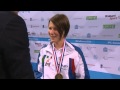 Women's 100m freestyle S11 | Victory Ceremony | 2014 IPC Swimming European Championships