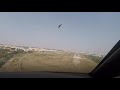 cockpit view landing at bangalore hal vobg