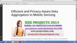 Efficient and Privacy Aware Data Aggregation in Mobile Sensing