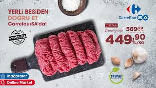 Dana Kıyma 449,90 tL/KG, Dana Kuşbaşı 489,90 TL/KG