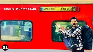 I Spent 50 Hours inside the INDIA’S LONGEST TRAIN ( Kashmir to Kanyakumari )